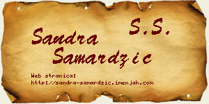 Sandra Samardžić vizit kartica